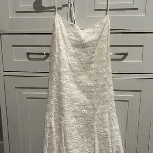 Elegant White Lace Dress from Zara